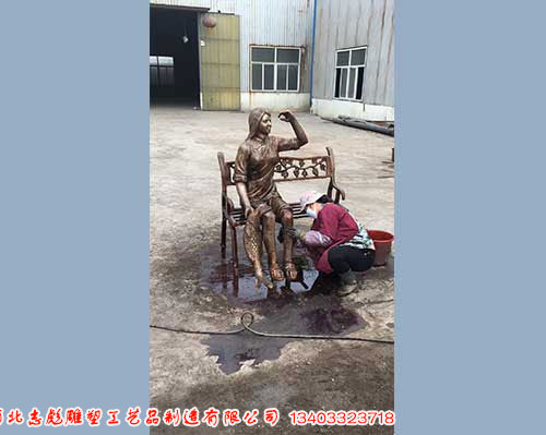 街頭現(xiàn)代人物雕塑