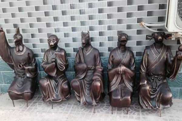 動(dòng)物噴泉雕塑3